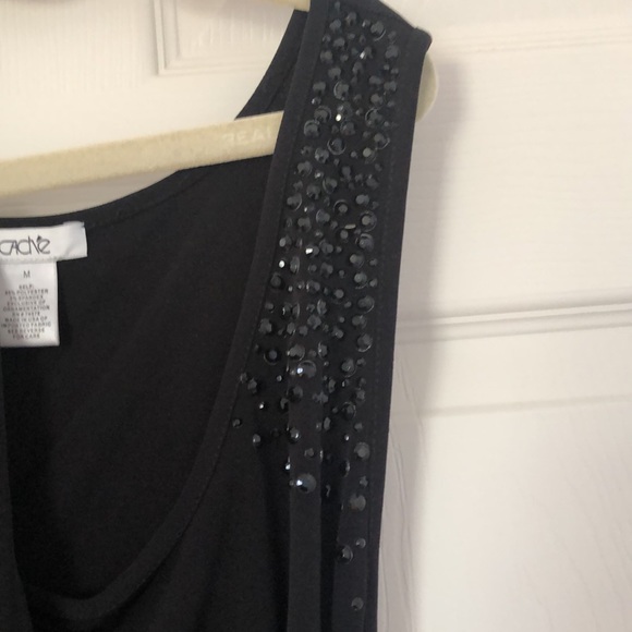 Cache black tank top Size M - Picture 2 of 4